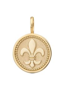 OROLINO Anh&auml;nger Gold 375 mit Lilien-Motiv
