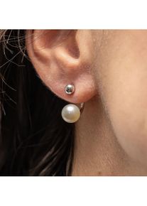 CAI Ohrstecker 925-/ Sterling Silber rhodiniert Perlen