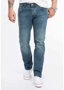 Rock Creek Jeans Straight Leg Blau