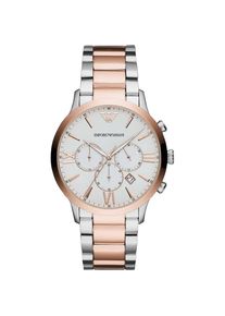Emporio Armani AR11209 Giovanni Chronograph Wei&szlig;es Zifferblatt Herrenuhr