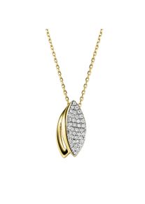 Diamonds by Ellen K. Fascination by Ellen K. Halskette 375 Gold zweifarbig mit 40x Zirkonia wei&szlig;
