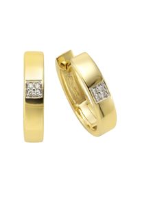 OROLINO Ohrringe Gold 585 mit 6 Brillanten zus. 0,03ct.