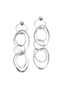ZEEme Silber Ohrringe 925 Silber rhodiniert