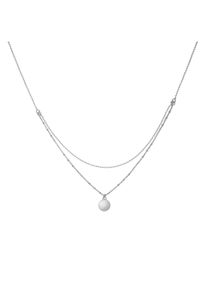 ZEEme Silber Halskette Silber 925 zweireihig 38+5cm lang