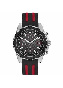 Guess Herrenuhr Quartz Silber Schwarz