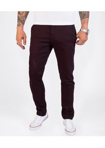 Rock Creek Stoffhose Weinrot