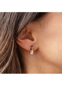 CAI Ohrstecker 925/ Sterling Silber vergoldet Howlith
