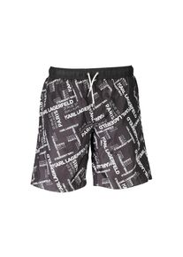 K by KARL LAGERFELD Karl Lagerfeld Nero Polyester Herren Badeshorts