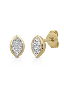 OROLINO Ohrringe Gold 585 mit 3 Brillanten zus. 0,02ct.
