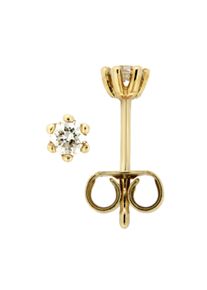 OROLINO Ohrringe Gold 585 mit 2 nat&uuml;rlichen Brillanten zus. 0,25ct.
