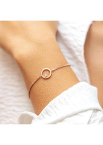 CAI Armband 925 Sterling Silber ros&eacute; vergoldet Zirkonia Kreis