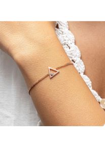 CAI Armband 925 Sterling Silber ros&eacute; vergoldet Dreieck Zirkonia