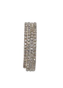 Steuer Modeschmuck Armreif Gedrehter Strassarmreif silberfarben