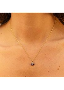 Diamonds by Ellen K. Fascination by Ellen K., F Halskette Gold 375 mit echtem Amethyst + Zirkonia