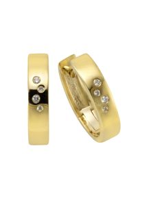 OROLINO Ohrringe Gold 585 mit 8 Brillanten zus. 0,04ct.