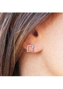 CAI Ohrstecker 925 Sterling Silber rhodiniert Zirkonia