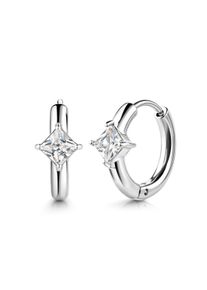 ZEEme Stainless Steel Klappcreolen Edelstahl Zirkonia