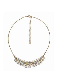 Steuer Modeschmuck Collierkette Collier gold mit Perlen