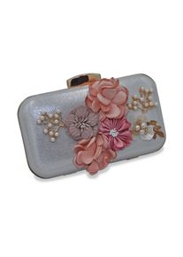 Steuer Modeschmuck Handtasche Perlen, Glassteine mit Blumenzierde