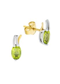 Diamonds by Ellen K. F Ohrstecker 375/-Gelbgold/Wei&szlig;gold mit Peridot