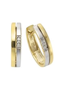 OROLINO Ohrringe Gold 585 mit 6 Brillanten zus. 0,03ct.