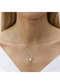 Diamonds by Ellen K. Fascination by Ellen K. Halskette 375 Gold mit Blautopas (beh.), Perle wei und Zirkonia