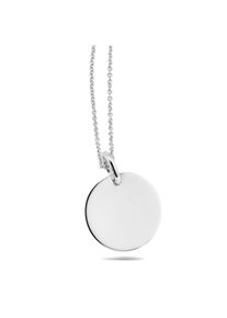 OROLINO Halskette Gold 375 mit rundem Anh&auml;nger 40/42cm lang