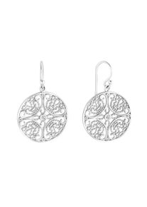 ZEEme Silber Ohrringe 925 Sterling Silber rhodiniert mit Zirkonia wei&szlig;