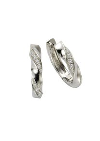 ZEEme Silber Ohrringe Silber 925 Zirkonia wei&szlig;