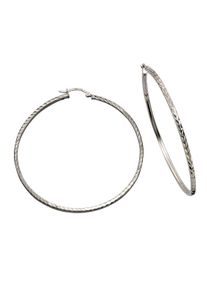 Celesta Silber Creolen 925 Silber rhodiniert 6,0cm