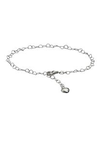 ZEEme Silber Fusskette Silber 925 mit Herz-Motiv 23-26cm