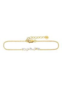 CAI Armband 925/- Sterling Silber vergoldet Wei&szlig;topas