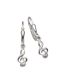 ZEEme Silber Ohrringe Silber 925 mit Notenschl&uuml;ssel-Motiv