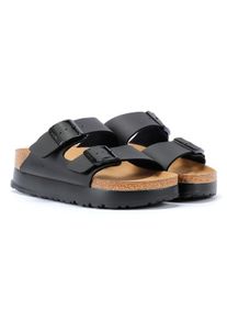 Birkenstock Arizona Flex Platform Damen Schwarz Schmal Sandalen