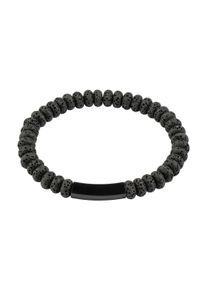 ZEEme Stainless Steel Armband Edelstahl /PVD schwarz Lavasteine