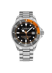 Schwarz und Orange Schweizer Automatik Depthmaster Heritage 42mm Diver