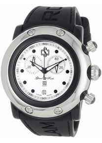 Glam Rock Unisex-Uhr Quartz Silber Schwarz