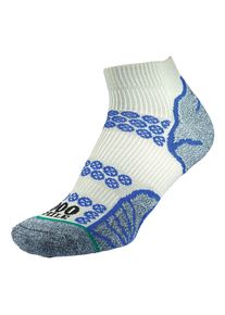 1000 Mile - Herren Lite Kn&ouml;chelsocken doppellagig f&uuml;r das Laufen - Silber / K&ouml;nigsblau
