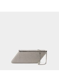 Parallelogramm-Tasche - Kara - Wei&szlig; - Messing