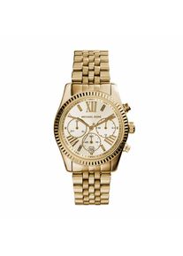 Damenuhr der Marke Michael Kors in der Farbe Gold. Das Geh&auml;use hat einen Durchmesser von 38 mm. Marke: Michael KorsModellname: MK5556Kategorie: DamenarmbanduhrMaterialien: EdelstahlFarbe: GoldZeitmesser: Quarz