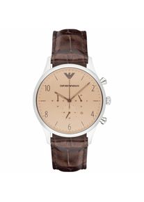 Emporio Armani Herrenuhr Quartz Silber Gold