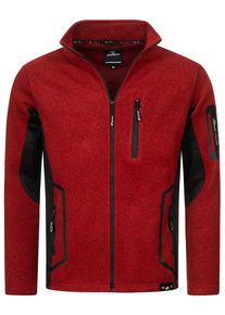 Rock Creek Fleecejacke Rot
