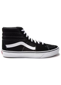 Vans Herren Turnschuhe SK8 Hi Top Canvas Leder Lace Up schwarz wei&szlig;