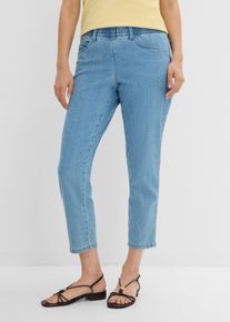 bonprix Straight-Jeans (2er Pack), wei&szlig;, Gr.38, Komfortable Hose sorgt mit dem Gummibund an der Taille f&uuml;r Bequemlichkeit, Denim: 82% Baumwolle