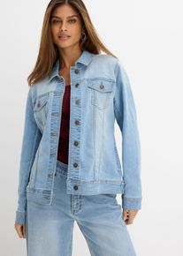 bonprix Stretch-Jeansjacke Basic, blau, Gr.36, Figurbetonte Stretch-Jeansjacke, Basic, 82% Baumwolle