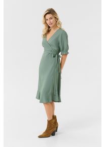 Cream Kleid mit femininer Silhouette green