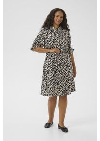 Kaffe Kleid KCdena Regular fit black offwhite