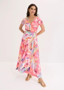 bonprix Maxikleid, pink, Gr.48/50 (XL), Sommerliches Maxikleid mit farbenfrohen Muster
