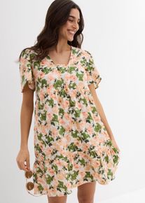 bonprix Kleid aus Musselin, wei&szlig;, Gr.42, Kleid in A-Form aus reiner Baumwolle, aus 100% Baumwolle
