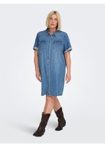Only sheego Gro&szlig;e Gr&ouml;&szlig;en Jeanskleid, medium blue denim, Gr&ouml;&szlig;e 48 - Damen